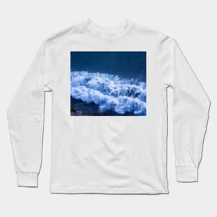 Blue Ocean Waves Long Sleeve T-Shirt